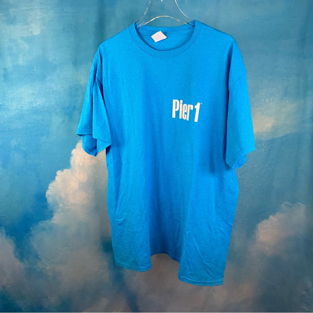 PIER 1 SHORT SLEEVE BLUE T SHIRT - SZ XL
